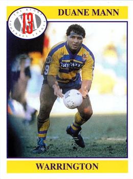 1991 Merlin Rugby League #99 Duane Mann Front